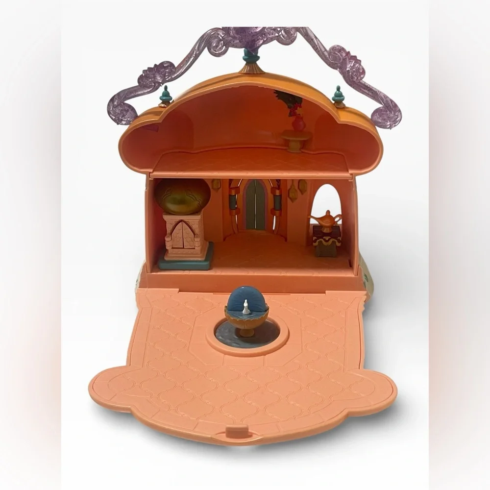 Disney Aladdin Jasmine Palace Mini Doll Playset Agrabah‎ Castle Carry Along Bag